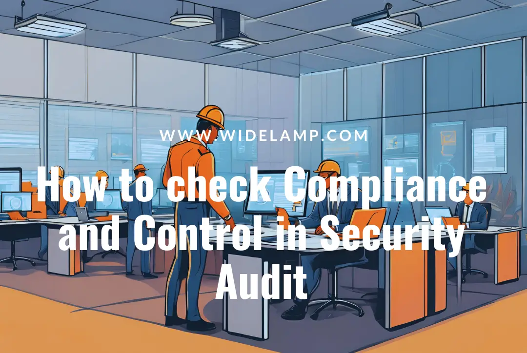 How to check Compliance and Control in Security Audit widelamp.com