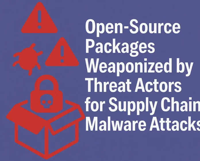 Open Source Packages Weaponized by Threat Actors for Supply Chain Malware Attacks