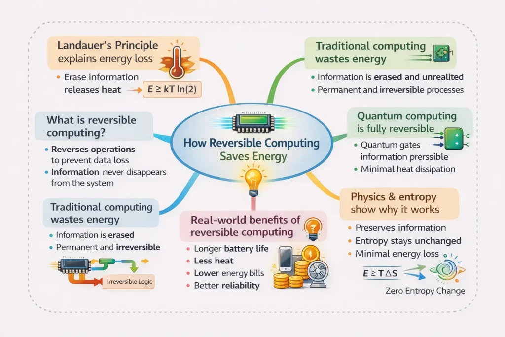 mind map of reversible computing