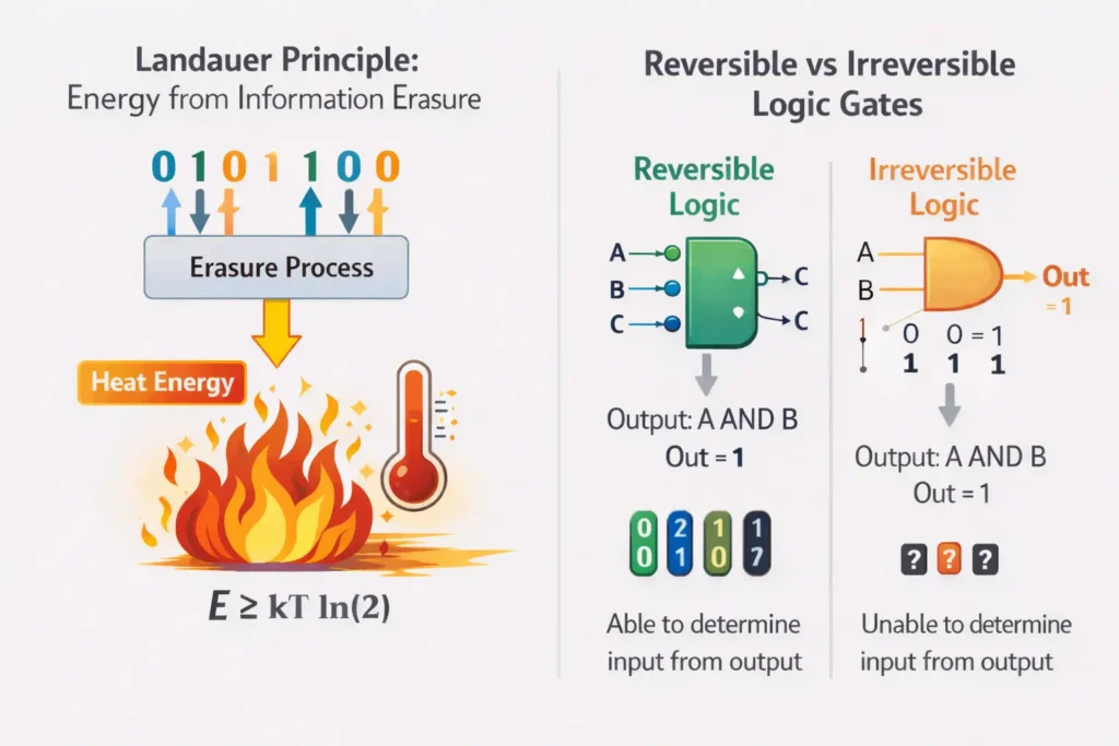 reversible vs irreversible logic gates comparison